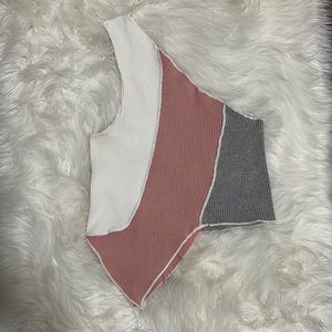 Asymmetrical Crop Top Size L Can Fit A Medium Brand New